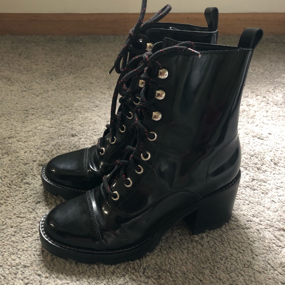 Marc Fisher platform combat boots